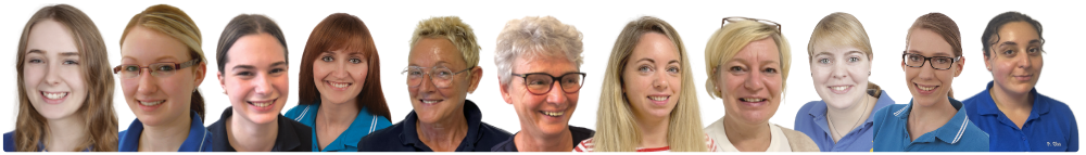 Gruppenporträtfoto der Medizinischen Fachangestellten des MVZ Dr. Brunnée